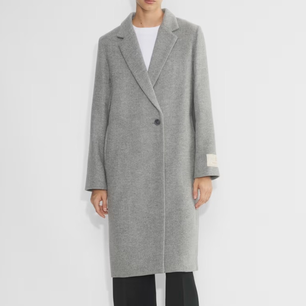 Aritzia Babaton Steadman Coat | Heather Light Grey Size Medium